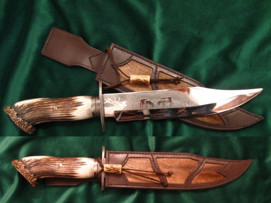 Lovecký tesák se širokou čepelí