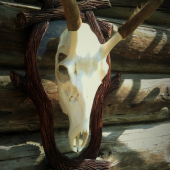 moja nová vec:) čo na to hovorite lebka vo vzduchu a okolo nej podložka....