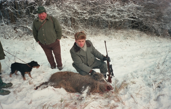 z poľovačky v 20 stupňovom mraze
