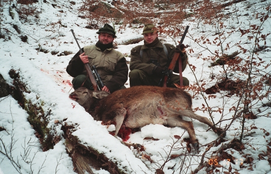 s kamarátom poľovačka na vysokú