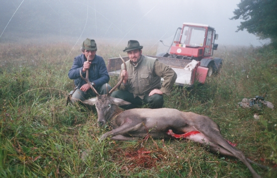 šestorák za rannej hmly
