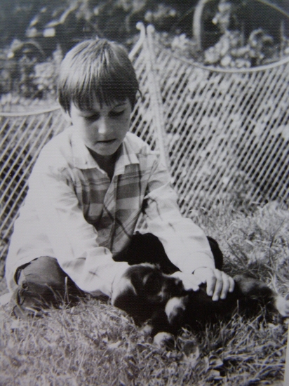 ja a môj prvý poľovnícky pes