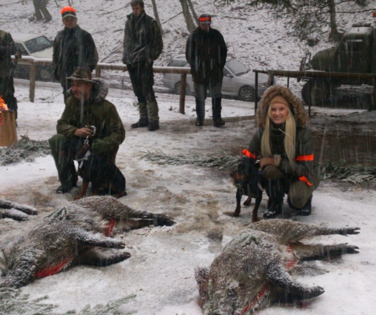 ...niečo blond,niečo čierne a všetko zasnežené...