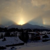 Slnko medzi Vidlami dnes poobede