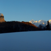 Muráň a Novy pri západe.