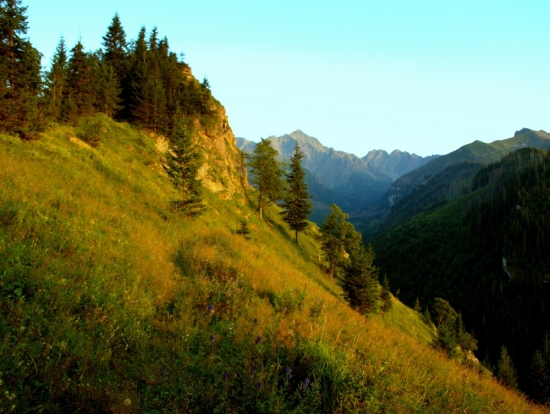 západ nad Javorovou dolinou