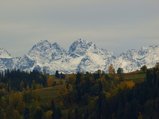 Tatry od severu.
