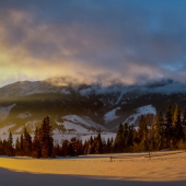 Skoro ráno pod  Magurou