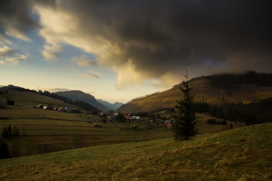 Ráno nad Antošovským vrchom