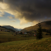 Ráno nad Antošovským vrchom