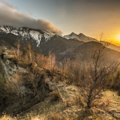 Západ slnka na Tokárni