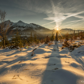 Západ slnka na Prislope