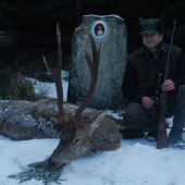 U pomníčku Sisi  patronky revíru.