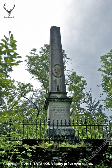 Pamätník Filipa Augusta Coburskéh na Muránskom hrade- otca cára Ferdinanda Coburga