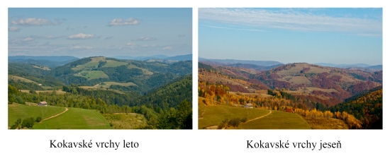 Kokavské vrchy v lete a na jeseň