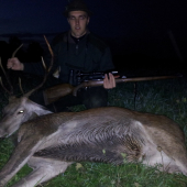 pri večernom západe slnka...