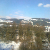 cesta vlakom zo školenia.