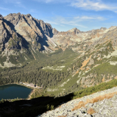 Výhlad z Ostrvy na Popradské Pleso