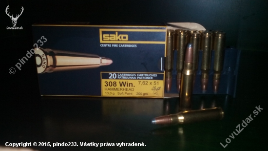 .308WIN Sako Hammerhead 13g