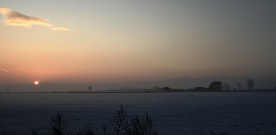 zapadá slunééčko za vysokou .....