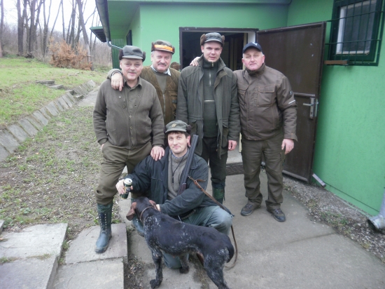 Na chate po polovačke.