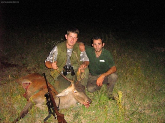 Moj prvi jelen hnet po uloveni.