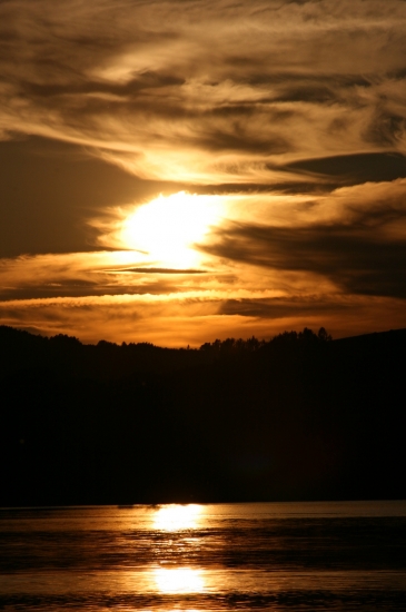 Západ slůnce nad Křetínkou