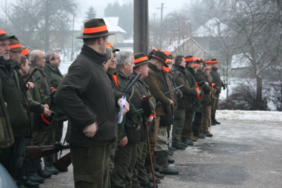 Zahájení honu PZ Jablonka - Polianka.
