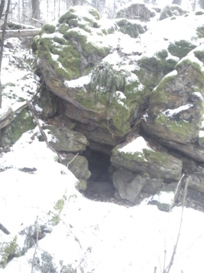 Medvedí brloh z blízka