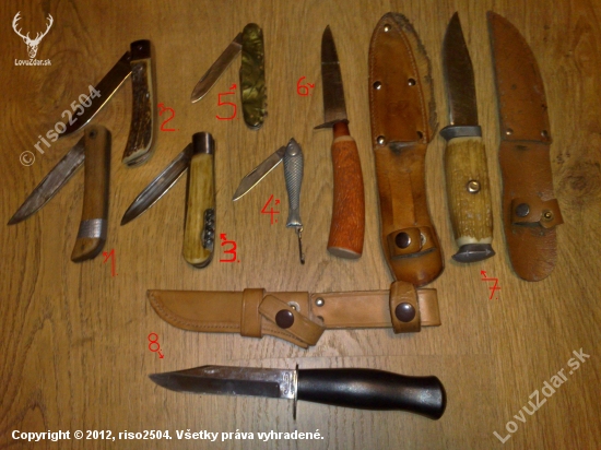 Moja zbierka československých nožov