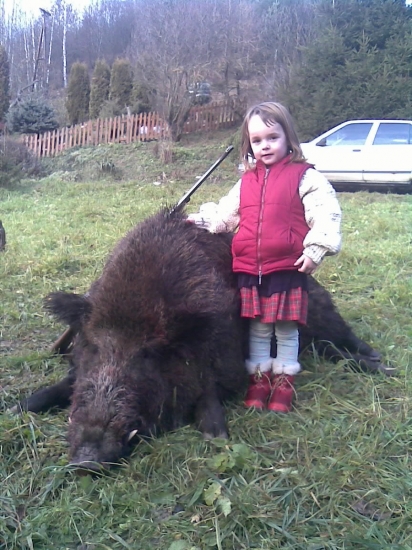 Kanec 250 kg z nášho revíru 2010.