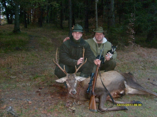 Moj prvý jelen s otcom