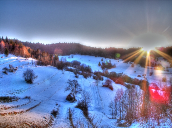 Západ slnka HDR