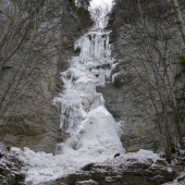 zamrznutý Brankovský vodopád