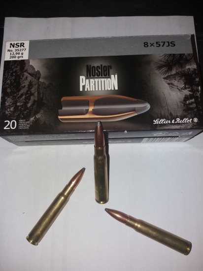 S&B Nosler Partition 8x57 js