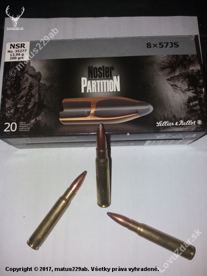 S&B Nosler Partition 8x57 js