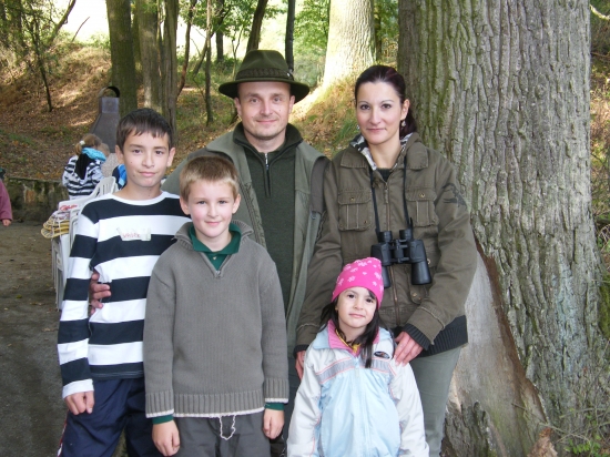 S přítelem  a dětmi na návštěvě v oboře