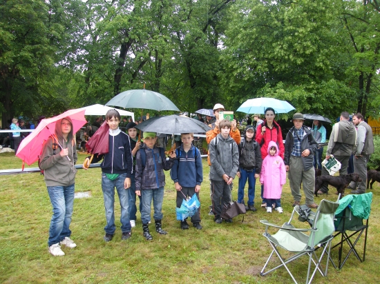 Poštolky na výstavě loveckých psů