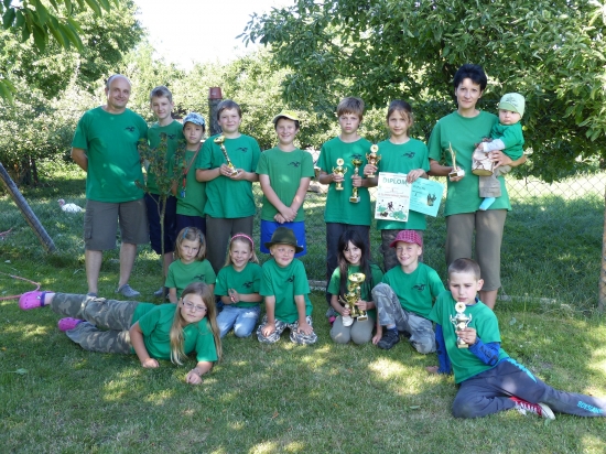 Poslední schůzka Poštolek před prázdninami a poslední focení