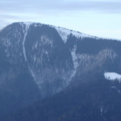 Lavínové žľaby Borišova  a horská lúka Košariská Belianska dolina Veľká Fatra