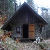 ruský aristokrat na stráži poľovníckeho zrubu