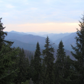 Nekonečno Ľubochnianskej doliny z Javoriny Veľká Fatra