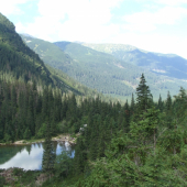 Nad Ťatliakovým jazierkom  v Roháčskej doline Západné Tatry