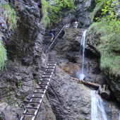 Misové vodopády v rokline Suchá Belá Slovenský Raj