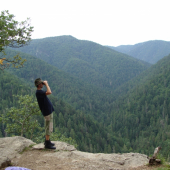 Pohľad z Tomášovského výhľadu v Slovenskom Raji