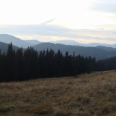 Hrebene Čierneho Váhu od Liptovskej Tepličky