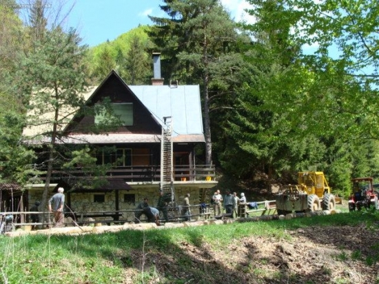 Veľké upratovanie + náter strechy+chystanie dreva