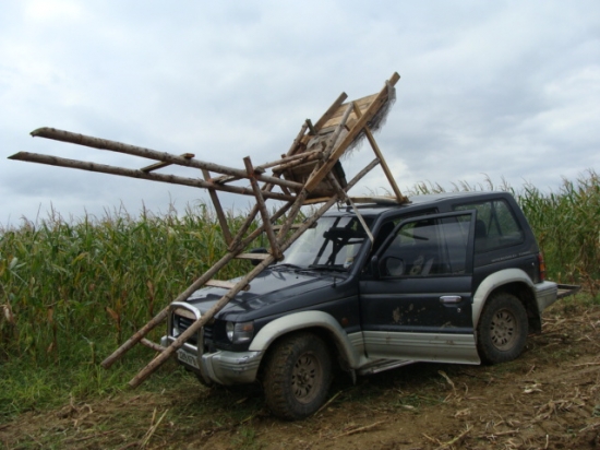 ......ako sme mobilný posedík prevážali