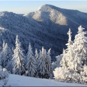 Náš revír naľavo Šoproň vzadu Borišov Veľká Fatra