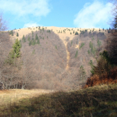 Úplaz v masíve Lysca  Belianska dolina Veľká Fatra